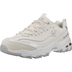 Tenisówki Skechers Model Dlites Kolor Beżowy. Brązowe obuwie sportowe damskie Skechers, z syntetyku, bez zapięcia, tenisowe. Za 382.75 zł.