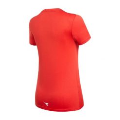 Koszulka tenisowa damska z krótkim rękawem Diadora L. SS T-Shirt. Białe bluzki damskie Diadora, l, bez wzorów, bez kołnierzyka, bez ramiączek. Za 69.99 zł.