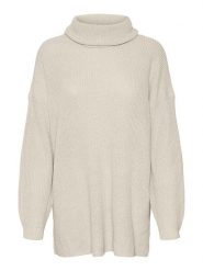 Vero Moda Golf w kolorze kremowym rozmiar: XL. Brązowe golfy damskie Vero Moda, xl, bez wzorów, bez ramiączek. Za 52.55 zł.