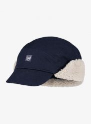 Czapka z daszkiem Buff Fall Line Cap. Niebieskie czapki z daszkiem damskie Buff, na zimę, bez wzorów, z bawełny. Za 219.90 zł.