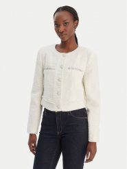 Guess Marynarka W6RL54 WJ632 Écru Regular Fit. Marynarki i żakiety damskie Guess, m, z aplikacjami, z syntetyku. Za 699.99 zł.