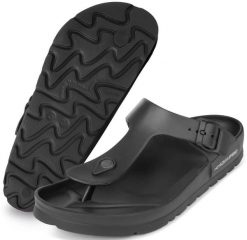 Klapki basenowe japonki Aqua Speed Monaco. Czarne klapki damskie Aqua-Speed, bez wzorów, z materiału, bez obcasa, bez zapięcia. Za 62.99 zł.