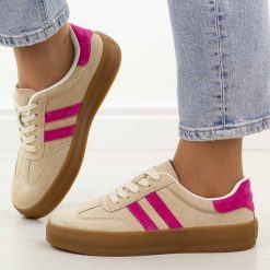 Beżowe skórzane półbuty damskie Filippo Dp6764/25. Brązowe półbuty damskie Filippo, na jesień, bez wzorów, z jeansu, bez obcasa, na płaskiej podeszwie, bez zapięcia. Za 219.00 zł.