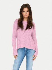 ONLY Sweter 15234745 Różowy Regular Fit. Czerwone swetry klasyczne damskie Only, xs, z syntetyku, bez kołnierzyka. Za 129.99 zł.