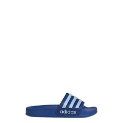 Klapki Adilette Shower. Białe klapki damskie Adidas, bez wzorów, bez obcasa, bez zapięcia. Za 109.00 zł.