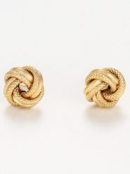 L instant d Or Złote kolczyki-wkrętki rozmiar: onesize. Żółte kolczyki damskie L instant d Or, złote. Za 407.53 zł.