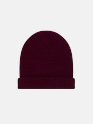 Perfect Cashmere Kaszmirowa czapka "Ember" w kolorze bordowym rozmiar: onesize. Czerwone czapki damskie Perfect Cashmere, bez wzorów, z kaszmiru. Za 231.13 zł.