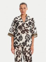 Devotion TWINS Bluzka Ethnic 025.004G Czarny Loose Fit. Czarne bluzki damskie Devotion Twins, s, bez wzorów, z bawełny, bez kołnierzyka, bez ramiączek. Za 469.99 zł.