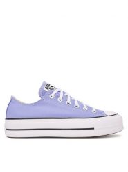 Converse Trampki Chuck Taylor All Star Lift Platform A16105C Fioletowy. Fioletowe trampki damskie Converse, bez wzorów, z materiału, bez zapięcia. Za 399.99 zł.