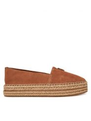 Tommy Hilfiger Espadryle Suede Platform Espadrille FW0FW08586 Brązowy. Brązowe espadryle damskie Tommy Hilfiger, bez wzorów, ze skóry, bez obcasa. Za 329.99 zł.