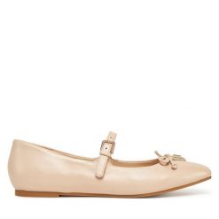 Baleriny Guess. Brązowe balerinki damskie Guess, z aplikacjami. Za 309.99 zł.
