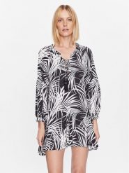 Maaji Sukienka letnia 1980CTU601 Czarny Relaxed Fit. Czarne sukienki damskie Maaji, bez wzorów, z wiskozy, bez ramiączek. Za 259.99 zł.