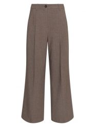 MOSS COPENHAGEN Spodnie "Rosina" w kolorze szarobrązowym rozmiar: S. Brązowe spodnie materiałowe damskie Moss Copenhagen, bez wzorów, z materiału. Za 173.99 zł.