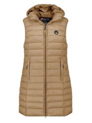 Canadian Peak Kamizelka pikowana "Vatikamapeak" w kolorze beżowym rozmiar: S. Brązowe kamizelki damskie Canadian Peak, s, bez wzorów, bez kaptura. Za 121.99 zł.