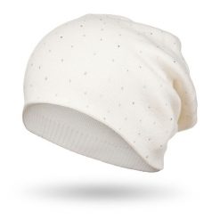 Czapka damska Peterson PTN HAT-05 biała. Białe czapki damskie Peterson, na zimę, bez wzorów. Za 46.00 zł.
