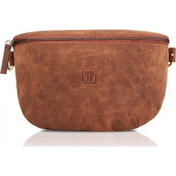 Saszetka skórzana PAOLO PERUZZI j. brązowa T-36-LB. Brązowe nerki i saszetki damskie PAOLO PERUZZI, bez wzorów, z materiału. Za 149.99 zł.
