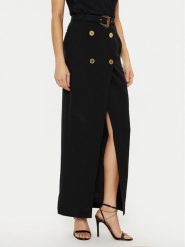 Versace Jeans Couture Spódnica maxi 78HAE802 N0432 Czarny Regular Fit. Czarne spódnice damskie Versace Jeans Couture, bez wzorów, z jeansu, maxi. Za 859.99 zł.