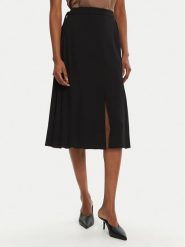 Rinascimento Spódnica midi CFC0122491003 Czarny Regular Fit. Czarne spódnice damskie Rinascimento, m, bez wzorów, z syntetyku, midi. Za 289.99 zł.