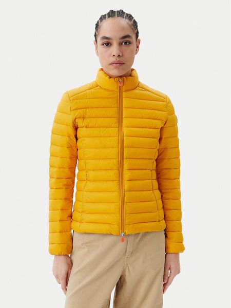 Save The Duck Kurtka przejściowa D39760W GIGA20 Żółty Regular Fit. Żółte kurtki damskie Save the duck, bez wzorów, z syntetyku, bez kaptura. Za 359.99 zł.