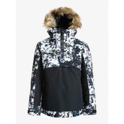 Kurtka narciarska damska Roxy Shelter. Białe kurtki sportowe damskie Roxy, xs, bez wzorów, z materiału, bez kaptura. Za 845.45 zł.