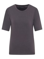 ELBSAND Koszulka "Siva" w kolorze szarym rozmiar: S. Szare bluzki damskie ELBSAND, s, bez wzorów, z bawełny, bez kołnierzyka, bez ramiączek. Za 86.99 zł.