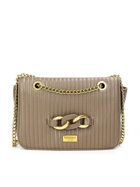 Monnari Torebka BAG4140-015 Brązowy. Brązowe torebki wieczorowe damskie Monnari, bez wzorów, ze skóry, bez dodatków. Za 129.99 zł.