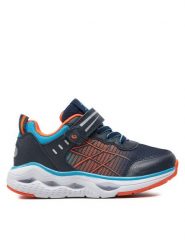 Leaf Sneakersy Samset LSAMS101J Granatowy. Niebieskie buty sportowe chłopięce Leaf, ze skóry, bez zapięcia. Za 289.99 zł.