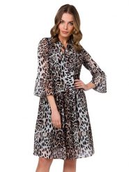 Stylove Sukienka w kolorze kremowym rozmiar: S. Brązowe sukienki damskie Stylove, bez wzorów, bez ramiączek. Za 216.73 zł.