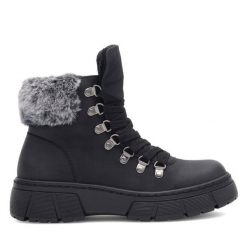 Trapery Go Soft. Czarne trapery damskie GO SOFT, bez zapięcia. Za 89.99 zł.