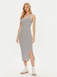 Vero Moda Sukienka letnia My Soft 10305782 Biały Tight Fit. Białe sukienki damskie Vero Moda, bez wzorów, z bawełny, bez ramiączek. Za 69.99 zł.