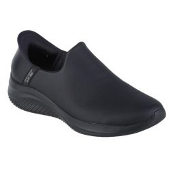 Buty sportowe Sneakersy damskie, Skechers Ultra Flex 3.0 - All Smooth Slip-ins. Czarne obuwie sportowe casual damskie Skechers, bez zapięcia. Za 448.71 zł.