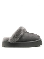 Ugg Kapcie W Disquette 1122550 Szary. Szare kapcie damskie Ugg, ze skóry. Za 489.99 zł.
