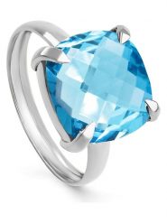 OR Carats Złoty pierścionek z topazem rozmiar: 52. Niebieskie pierścionki damskie OR Carats, z topazem, złote. Za 956.99 zł.