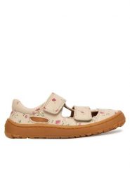 Froddo Sandały Barefoot Sandal G3150291-12 S Beżowy. Brązowe sandały dziewczęce Froddo, ze skóry, bez obcasa, bez zapięcia. Za 359.99 zł.