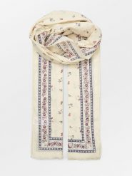 Becksöndergaard Szal "Floaisley" w kolorze granatowo-kremowym - 180 x 90 cm rozmiar: onesize. Brązowe szaliki damskie Becksöndergaard, bez wzorów, z bawełny. Za 82.99 zł.