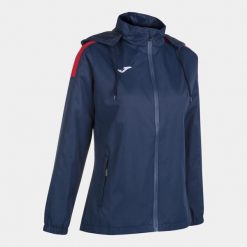 Damska kurtka wiatrówka Joma Trivor. Czarne kurtki damskie Joma, l, bez wzorów, z meshu. Za 248.00 zł.