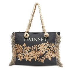 Torebka TWINSET. Czarne torebki klasyczne damskie Twinset, bez dodatków. Za 399.99 zł.