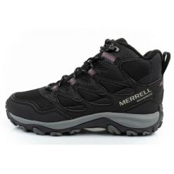 Buty Merrell West Rim Sport Thermo J036814 czarne. Czarne obuwie trekkingowe damskie z gumy, przed kolano, bez zapięcia. Za 501.43 zł.