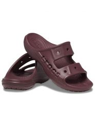 Crocs Klapki "Baya" w kolorze bordowym rozmiar: 36/37. Czerwone klapki damskie Crocs, bez wzorów, z otwartym noskiem, bez obcasa, bez zapięcia. Za 79.03 zł.