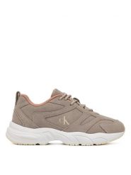 Calvin Klein Jeans Sneakersy Retro Tennis Low Mg Mix Media Wn YW0YW01639 Beżowy. Brązowe obuwie sportowe damskie Calvin Klein Jeans, z jeansu, bez zapięcia. Za 379.99 zł.