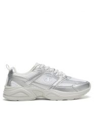 Champion Sneakersy RUN 202 K S11728-EM007 Srebrny. Szare obuwie sportowe damskie Champion, z materiału, bez zapięcia. Za 229.99 zł.