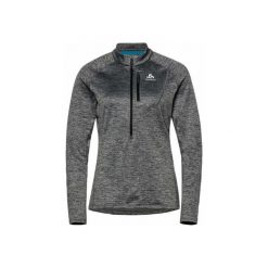 Bluza tech. damska Odlo Mid layer 1/2 zip TENCIA. Czarne bluzy damskie ODLO, na zimę, bez wzorów, bez kaptura. W wyprzedaży za 239.99 zł.