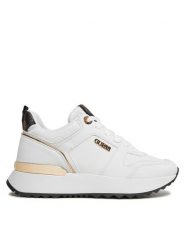Guess Sneakersy Kaddy FL8DDY ELE12 Biały. Białe obuwie sportowe damskie Guess, ze skóry, bez zapięcia. Za 369.00 zł.