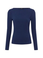 Opus Damska koszulka z długim rękawem - Sovke Kobiety Bawełna niebieski wypukły wzór tkaniny, 36. Niebieskie koszulki damskie Opus, bez wzorów, z bawełny, bez kołnierzyka, bez ramiączek. Za 199.95 zł.