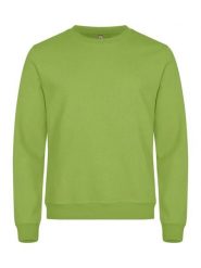 Clique Bluza Basic Roundneck unisex z materiału stabilizowanego – light green. Zielone bluzy damskie CLIQUE, m, bez wzorów, z bawełny, bez kaptura. Za 155.70 zł.