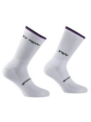 Skarpety rowerowe NORTHWAVE Try Again Sock biały. Białe skarpetki damskie Northwave, bez wzorów, z dzianiny. Za 39.00 zł.
