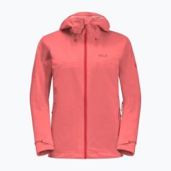 Kurtka hardshell damska Jack Wolfskin Highest Peak 2.5L. Brązowe kurtki damskie Jack Wolfskin, l, bez wzorów, z hardshellu, bez kaptura. Za 269.99 zł.