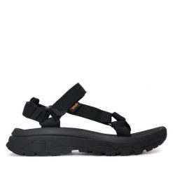 Sandały Teva. Czarne sandały damskie Teva, bez wzorów, bez obcasa, bez zapięcia. Za 379.99 zł.