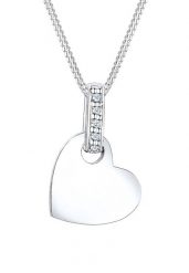 Elli DIAMONDS Damski wisiorek Serce Miłość Klasyczny z diamentem (0.05 ct.) w srebrze 925 Sterling Silver Naszyjniki 1 ct. Szare naszyjniki damskie Elli DIAMONDS, z diamentem, srebrne. Za 353.99 zł.