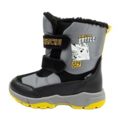Buty, śniegowce Cerda PO000457 Motyw Pokemona szare. Szare buty zimowe chłopięce na zimę, z materiału, bez zapięcia. Za 242.91 zł.